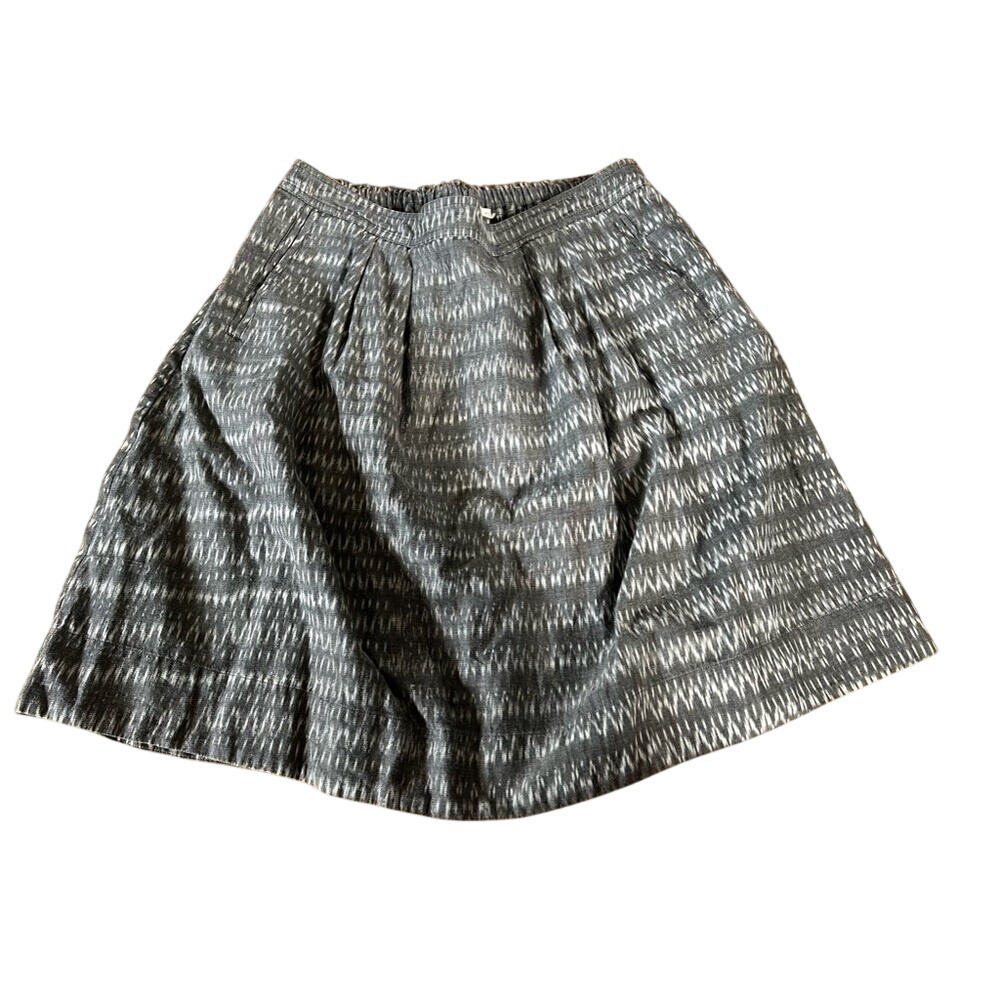 Eileen Fisher grey and white a-line skirt‎